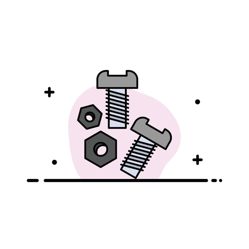 Credit Internet Loan Money Online  Business Flat Line Filled Icon Vector Banner Template