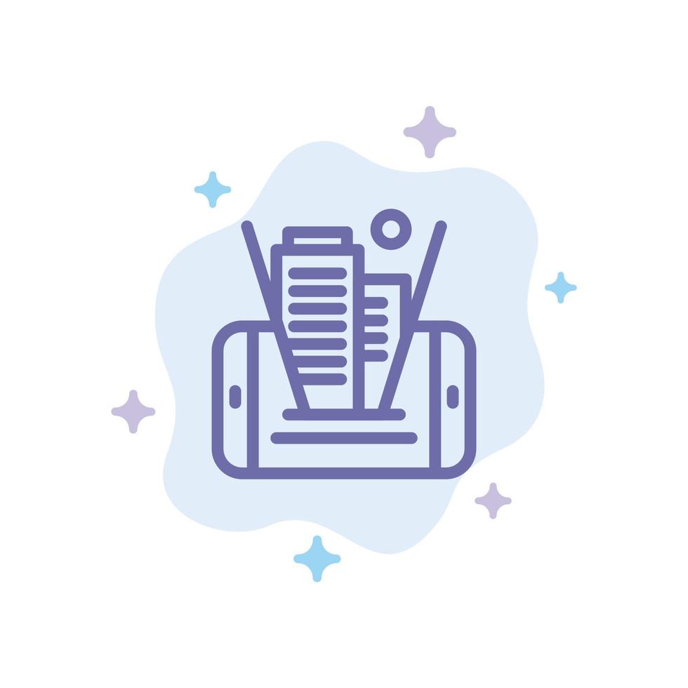 Computer Monitor Screen Hardware Abstract Flat Color Icon Template vector