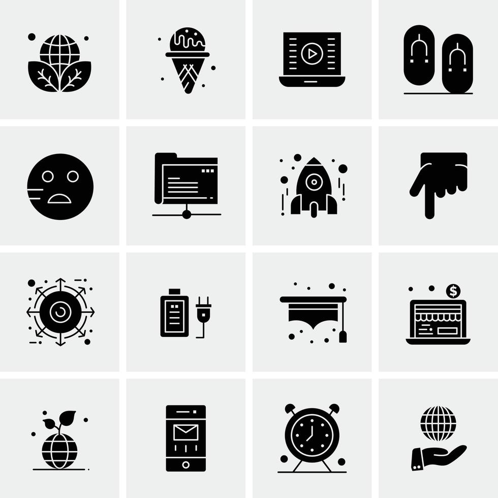 16 Universal Business Icons Vector Creative Icon Illustration to use in web and Mobile Related proje