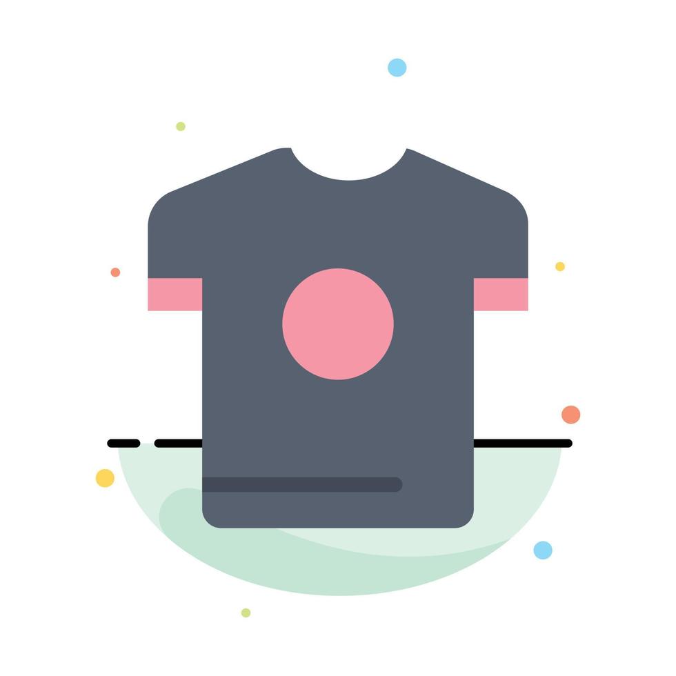 Tshirt Shirt Sport Spring Abstract Flat Color Icon Template vector