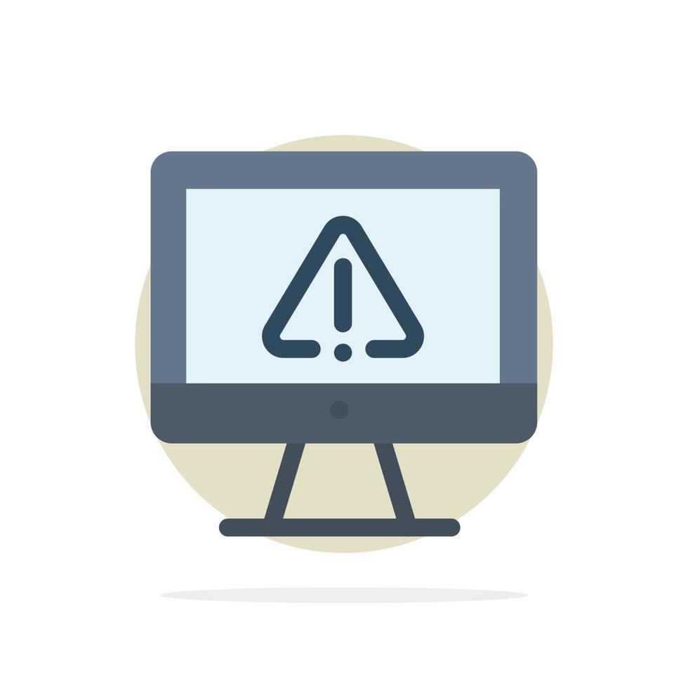 información de datos de computadora seguridad de internet icono de color plano de fondo de círculo abstracto vector