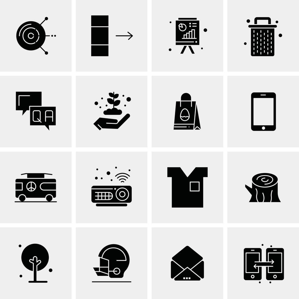 16 Universal Business Icons Vector Creative Icon Illustration to use in web and Mobile Related proje