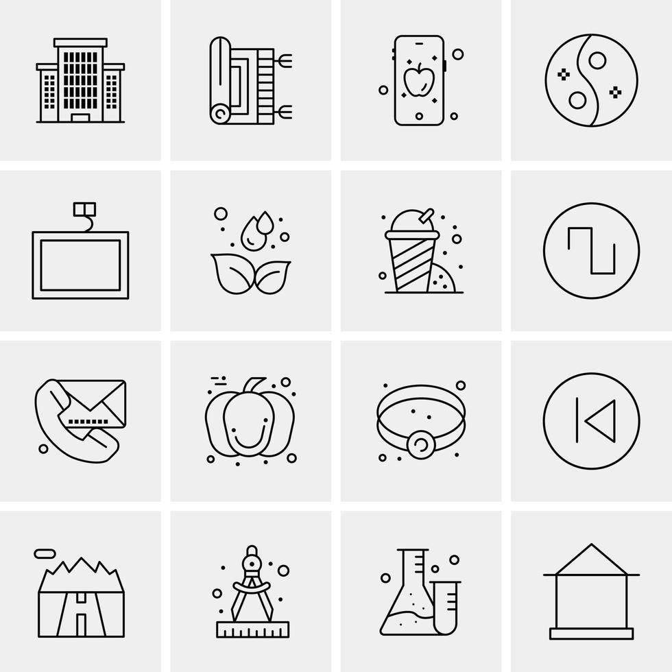 16 Universal Business Icons Vector Creative Icon Illustration to use in web and Mobile Related proje