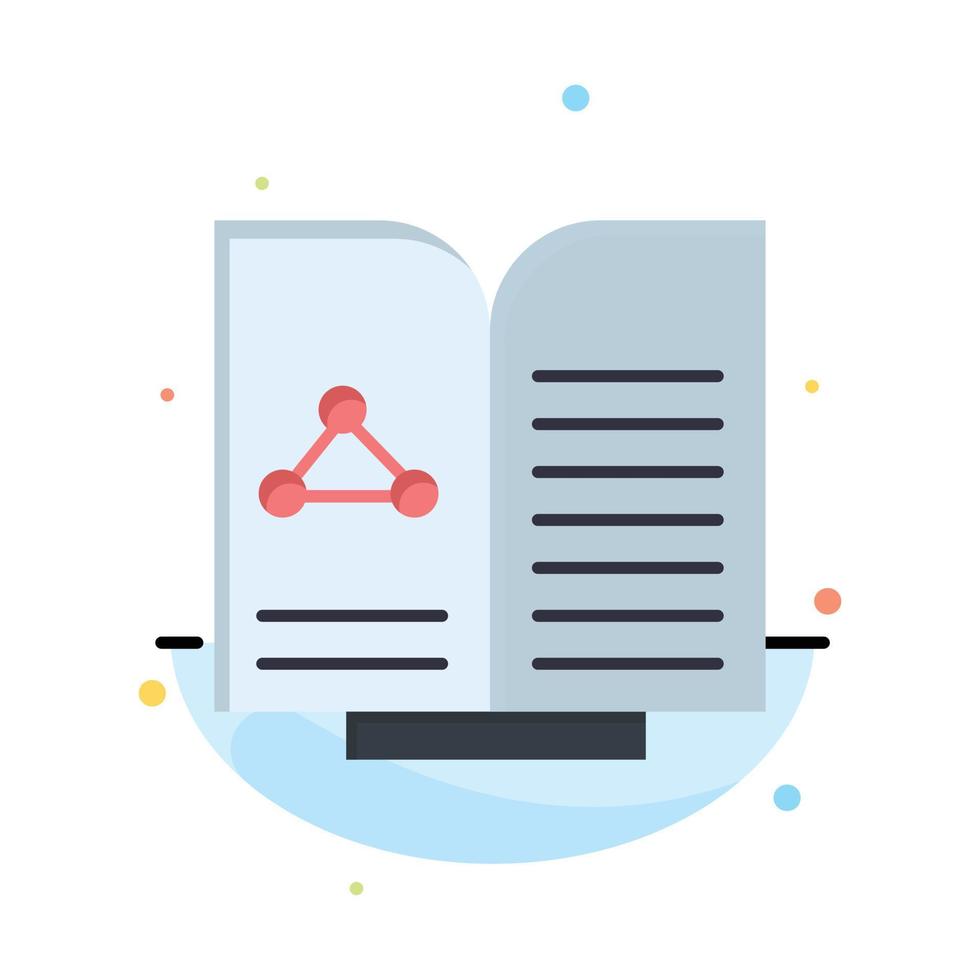 Medical Test Report Book Business Logo Template Flat Color vector
