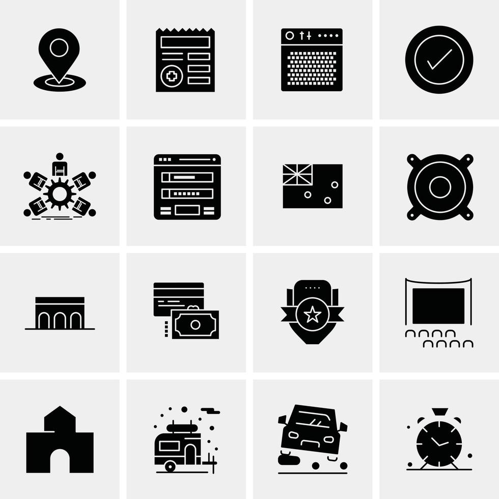 16 Business Universal Icons Vector Creative Icon Illustration to use in web and Mobile Related proje