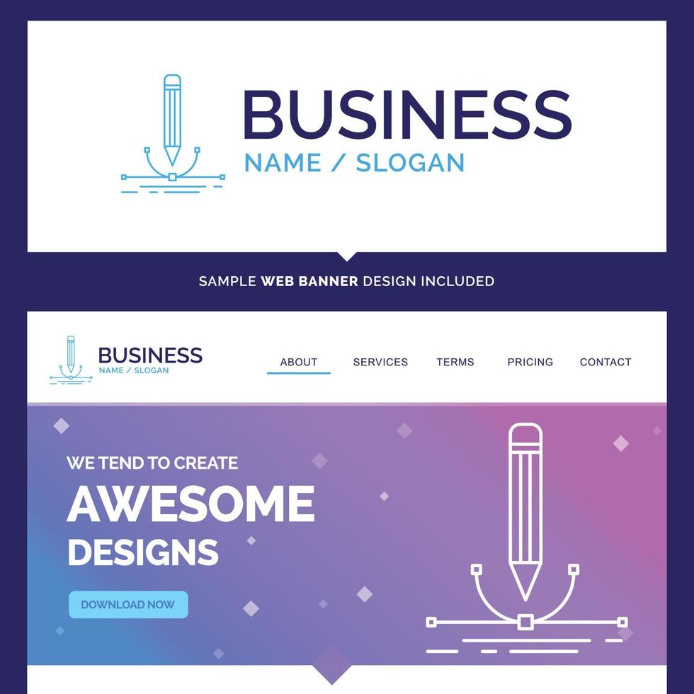 Beautiful Business Concept Brand Name vector