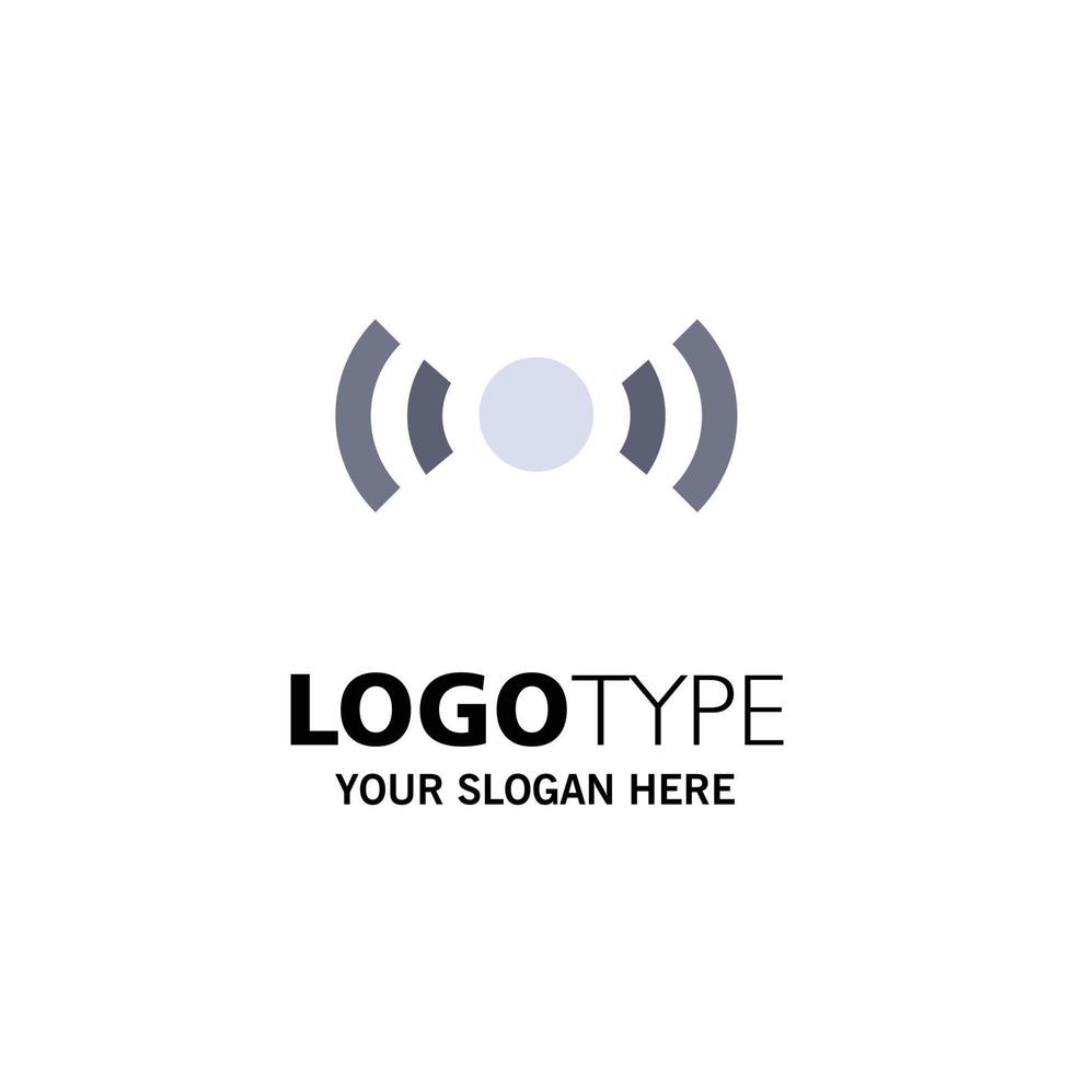señal básica esencial ui ux plantilla de logotipo de empresa color plano vector