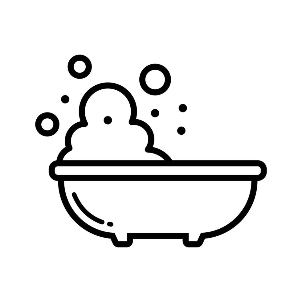 bathtub icon vector design template