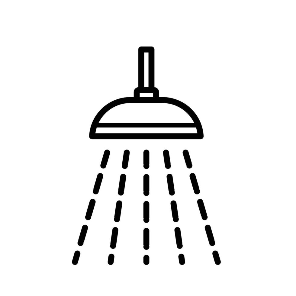 plantilla de diseño de vector de icono de ducha