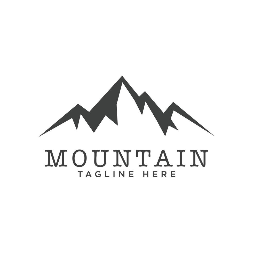 plantilla de diseño de vector de logotipo de montaña