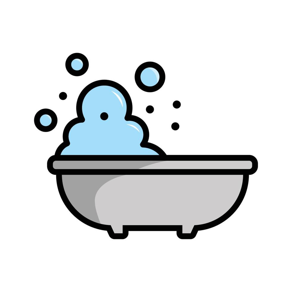 bathtub icon vector design template 13330040 Vector Art at Vecteezy
