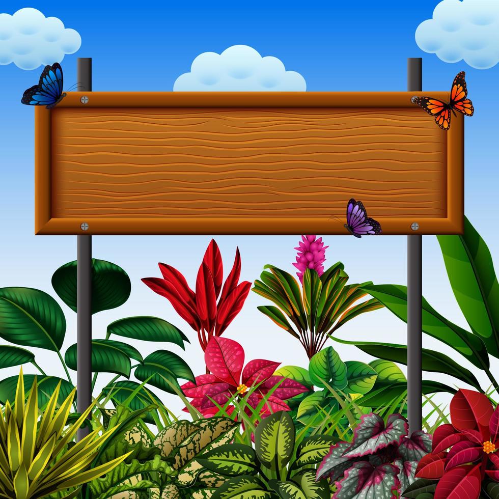 the nature frame with a lot of leaves variants vector