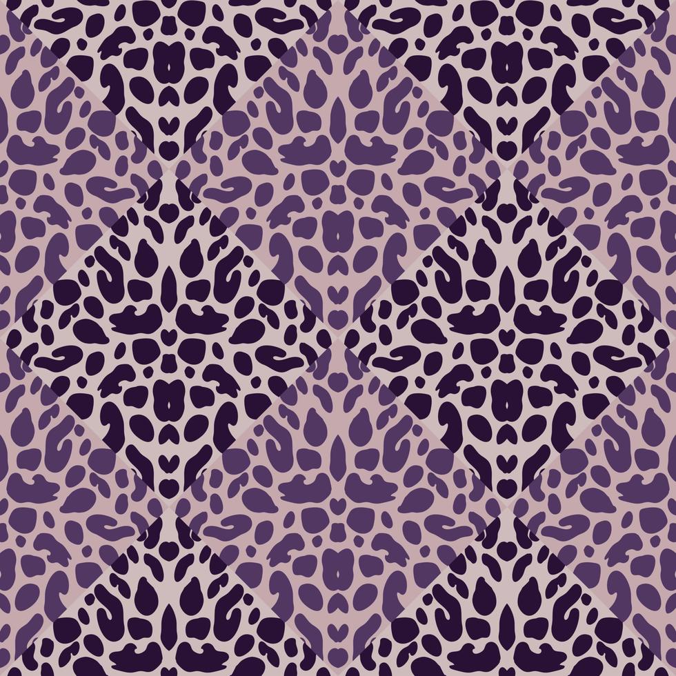 diseño de patrón sin costuras de mosaico de piel de leopardo abstracto. Fondo sin fin de piel animal geométrica. papel tapiz de piel de guepardo vintage. vector