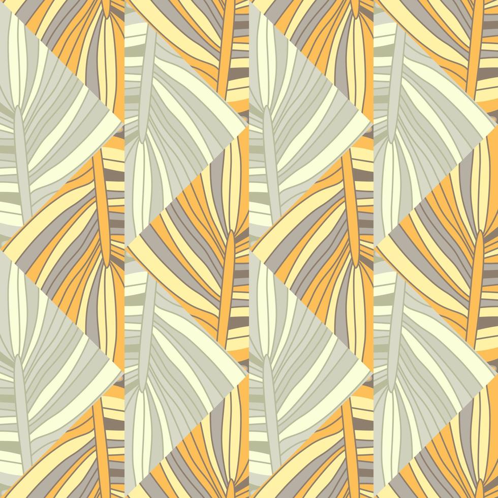 Abstract lines geometric ornament seamless pattern. Wave mosaic geometric endless wallpaper. vector