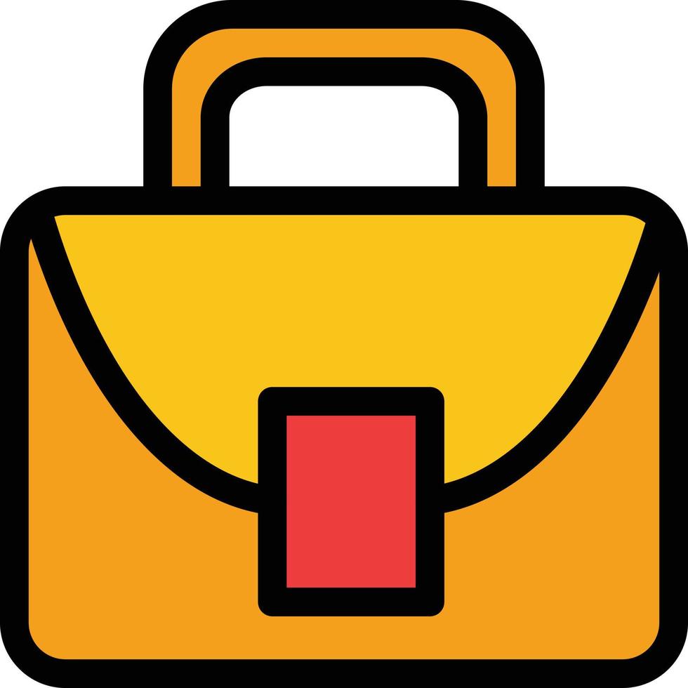 Bag Worker Logistic Global  Flat Color Icon Vector icon banner Template