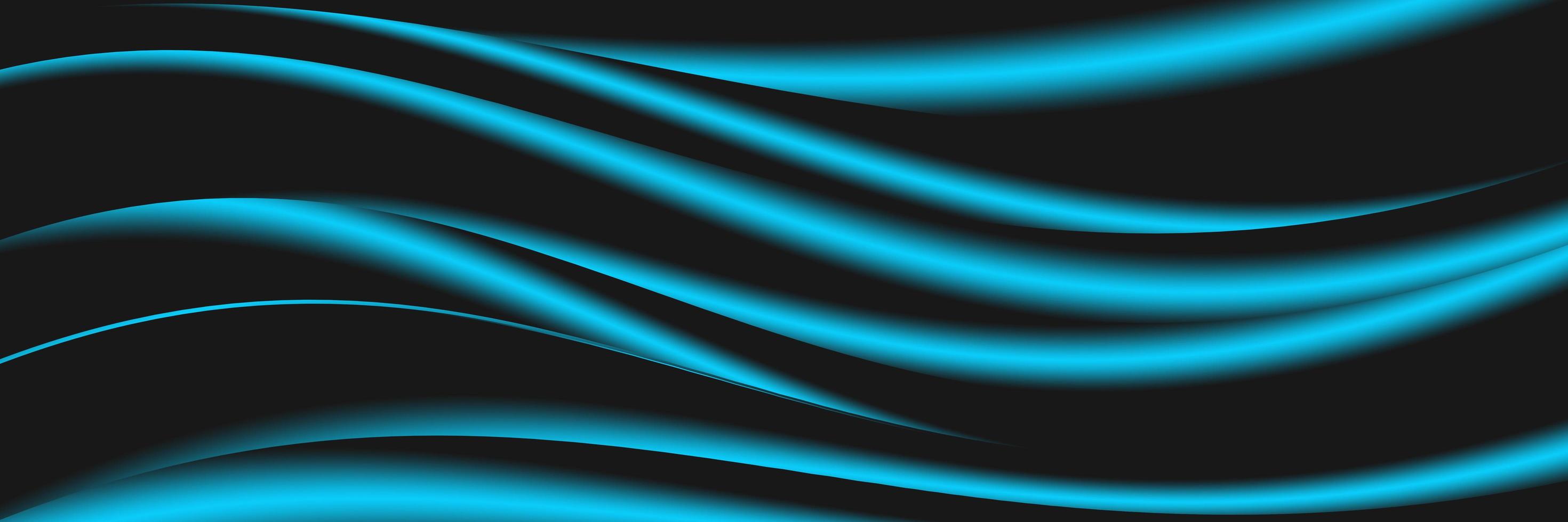 abstract blue illustration background banner with black line wave pattern. photo