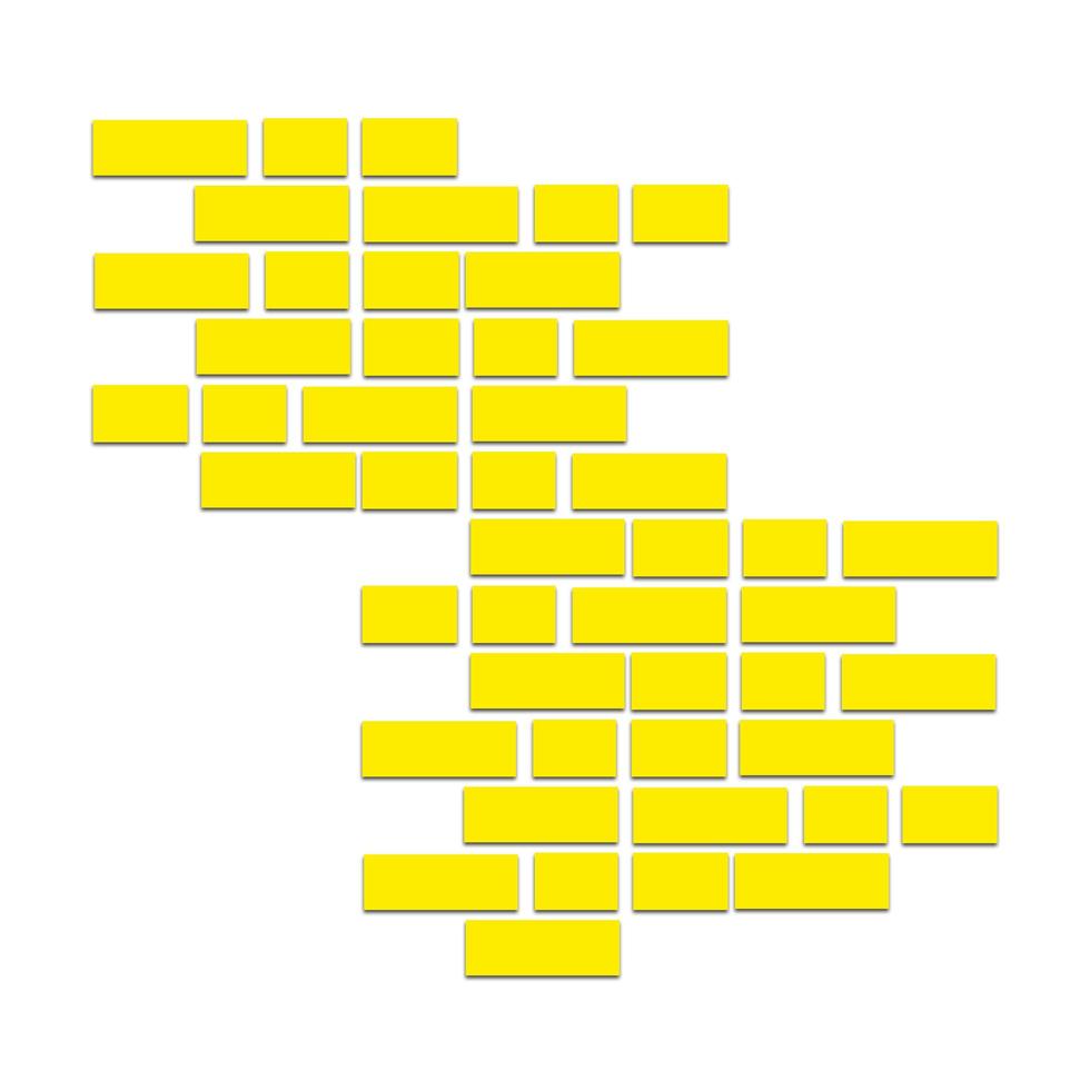 yellow brick wall pattern background. photo