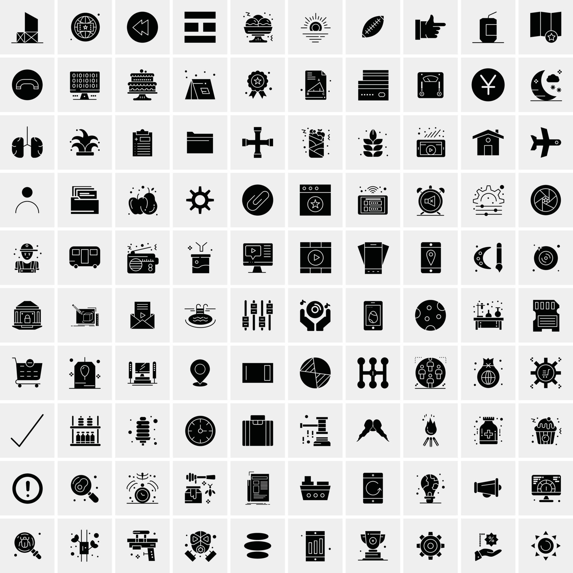 set-of-100-universal-solid-icons-13331967-vector-art-at-vecteezy