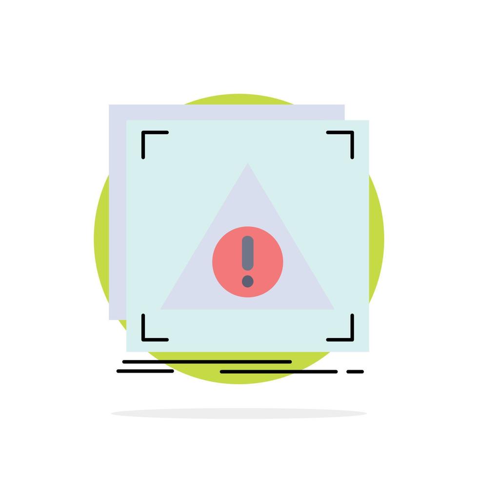 aplicación de error denegada vector de icono de color plano de alerta de servidor