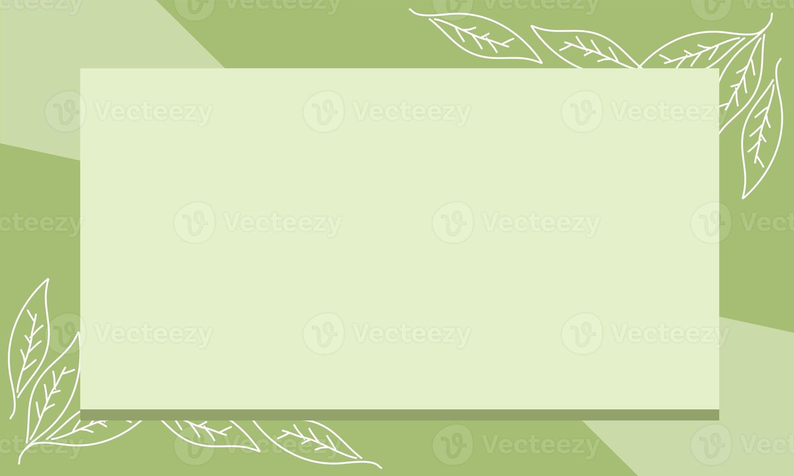 green template background vector illustration leaves motif photo