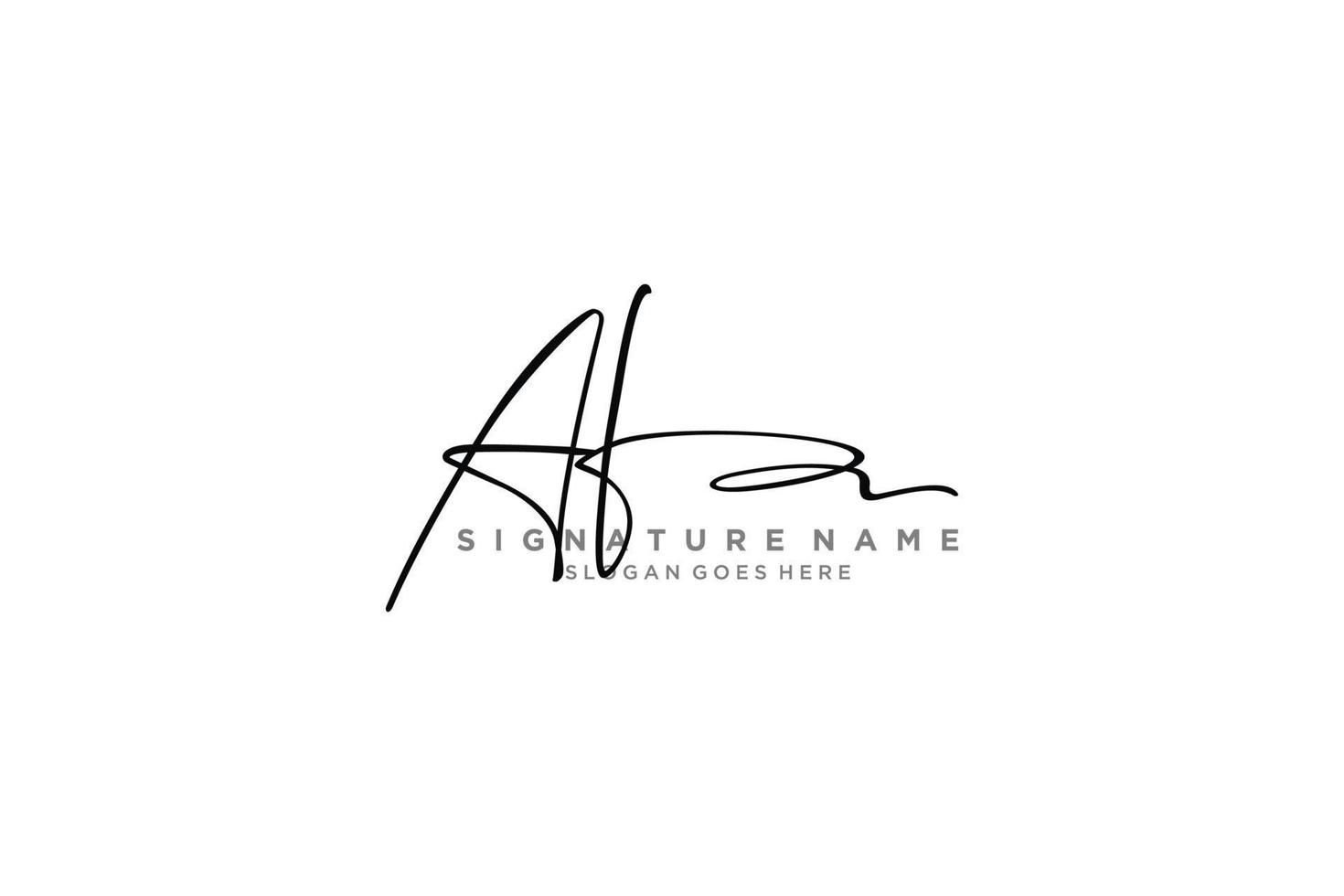 Initial AF Letter Signature Logo Template elegant design logo Sign Symbol template vector icon