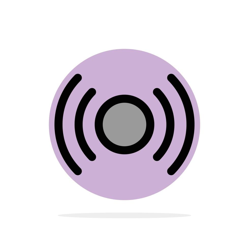 Basic Essential Signal Ui Ux Abstract Circle Background Flat color Icon vector