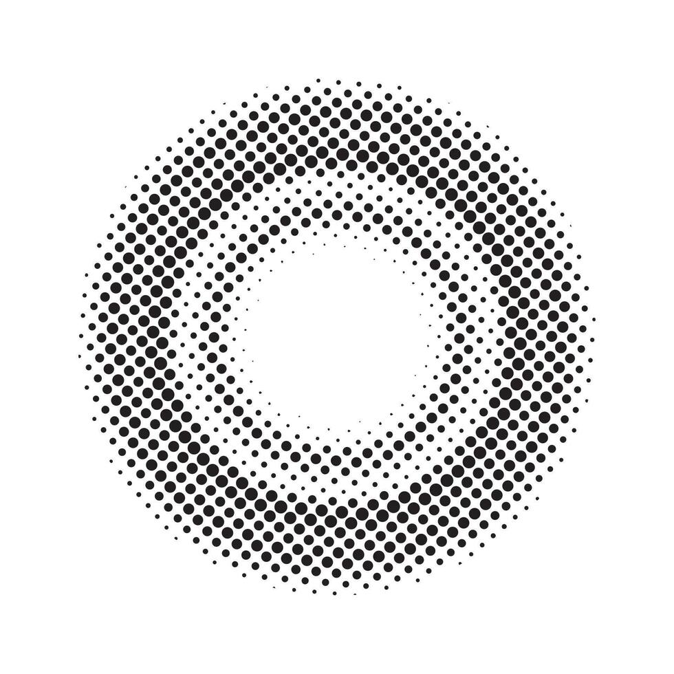 Circle halftone pattern background vector
