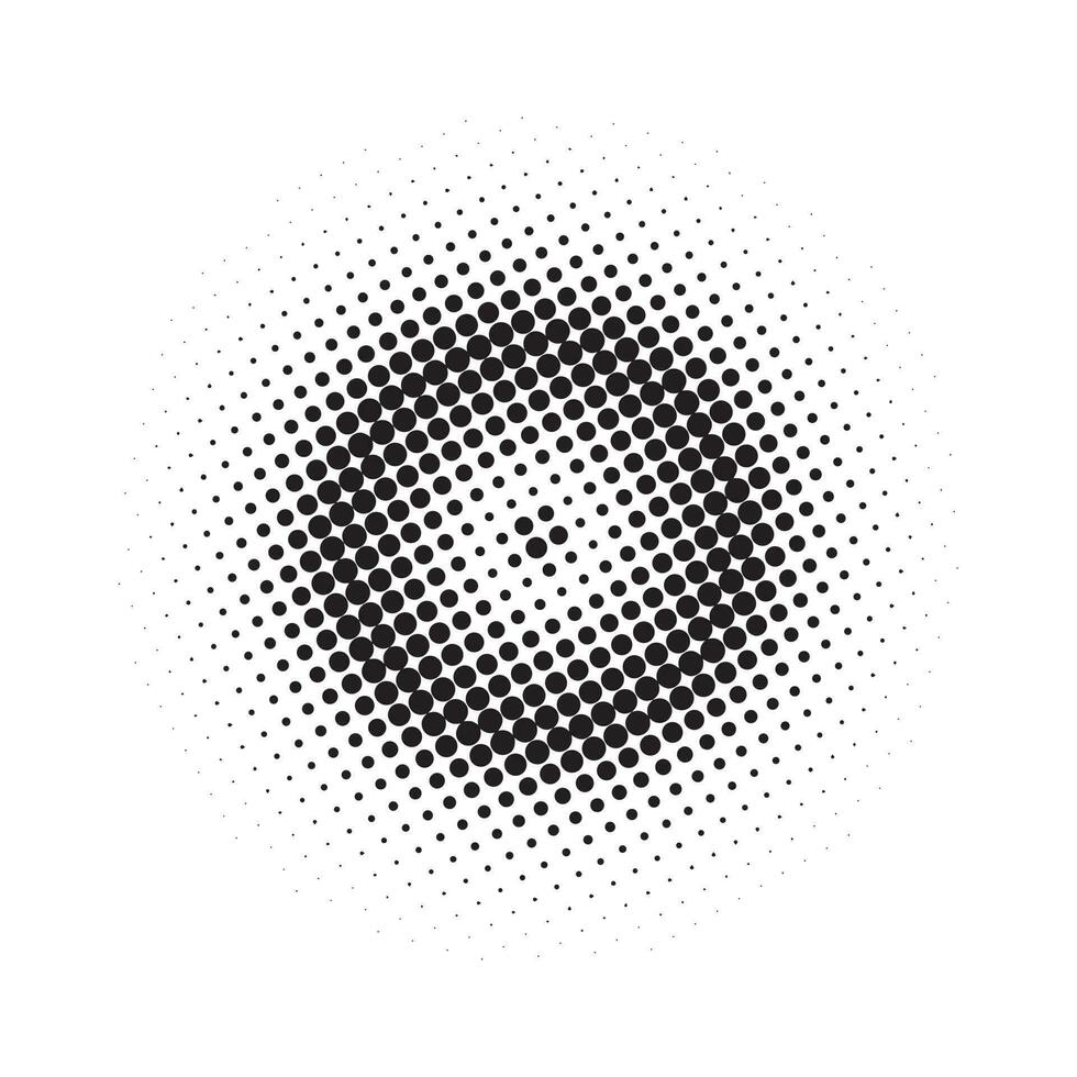 Abstract grunge halftone circles shapes background vector