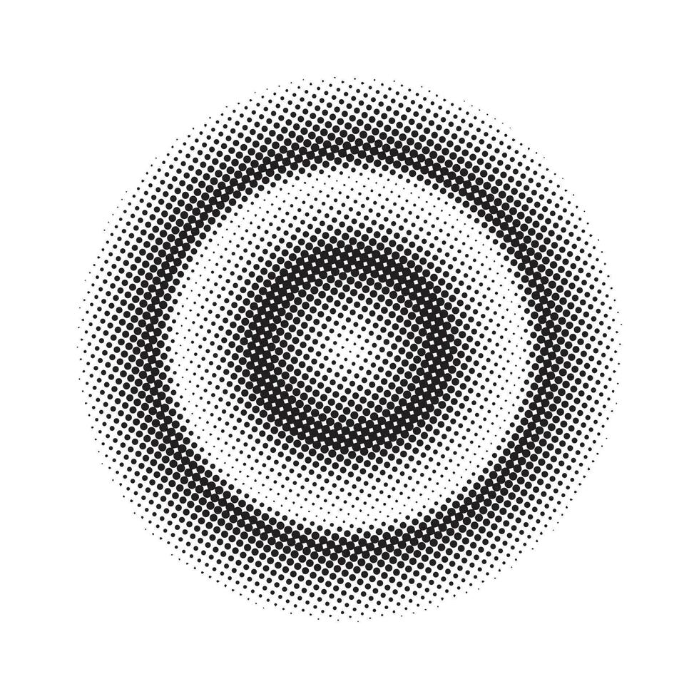 Abstract halftone circle vector