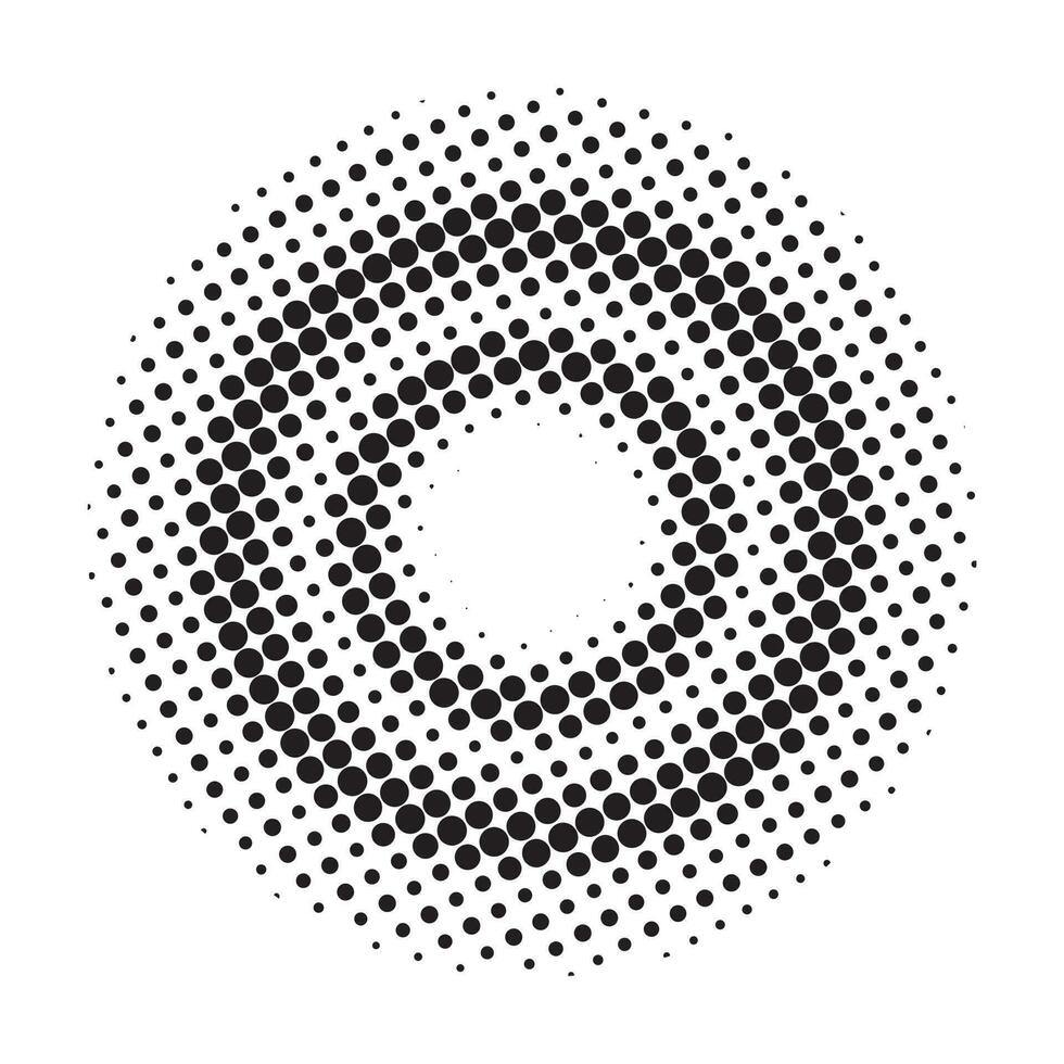 Abstract halftone dots vector