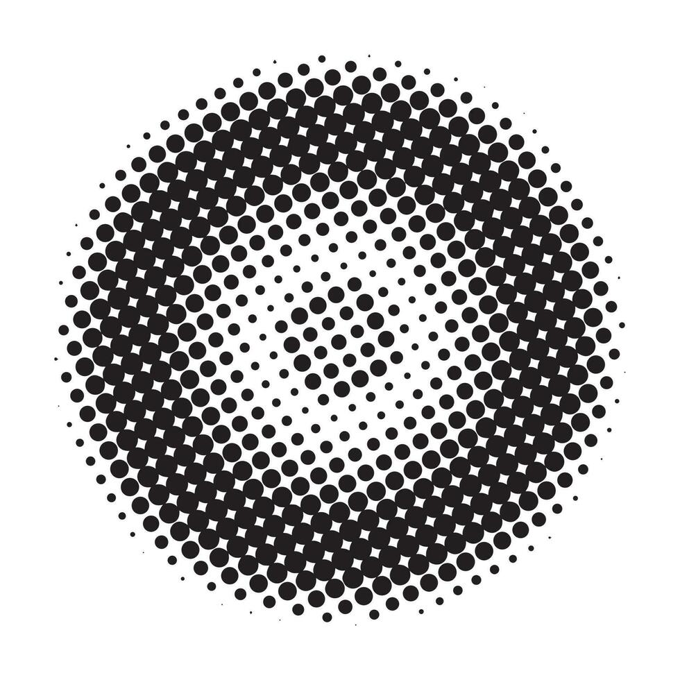 Abstract halftone dots vector