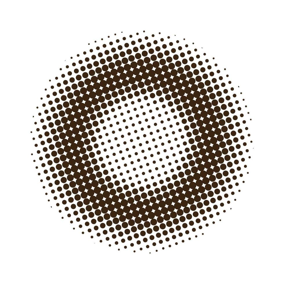 Abstract halftone circle vector