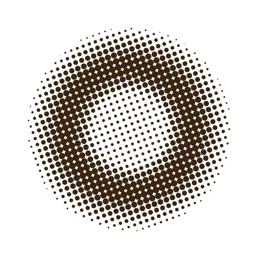 Abstract halftone circle vector