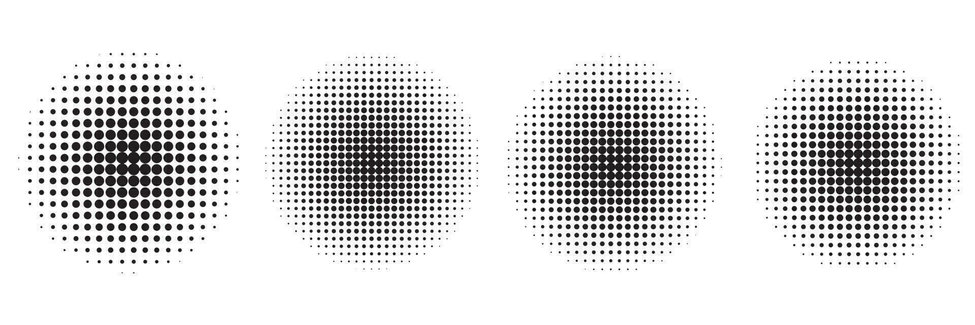 Halftone dot pattern texture background collection vector