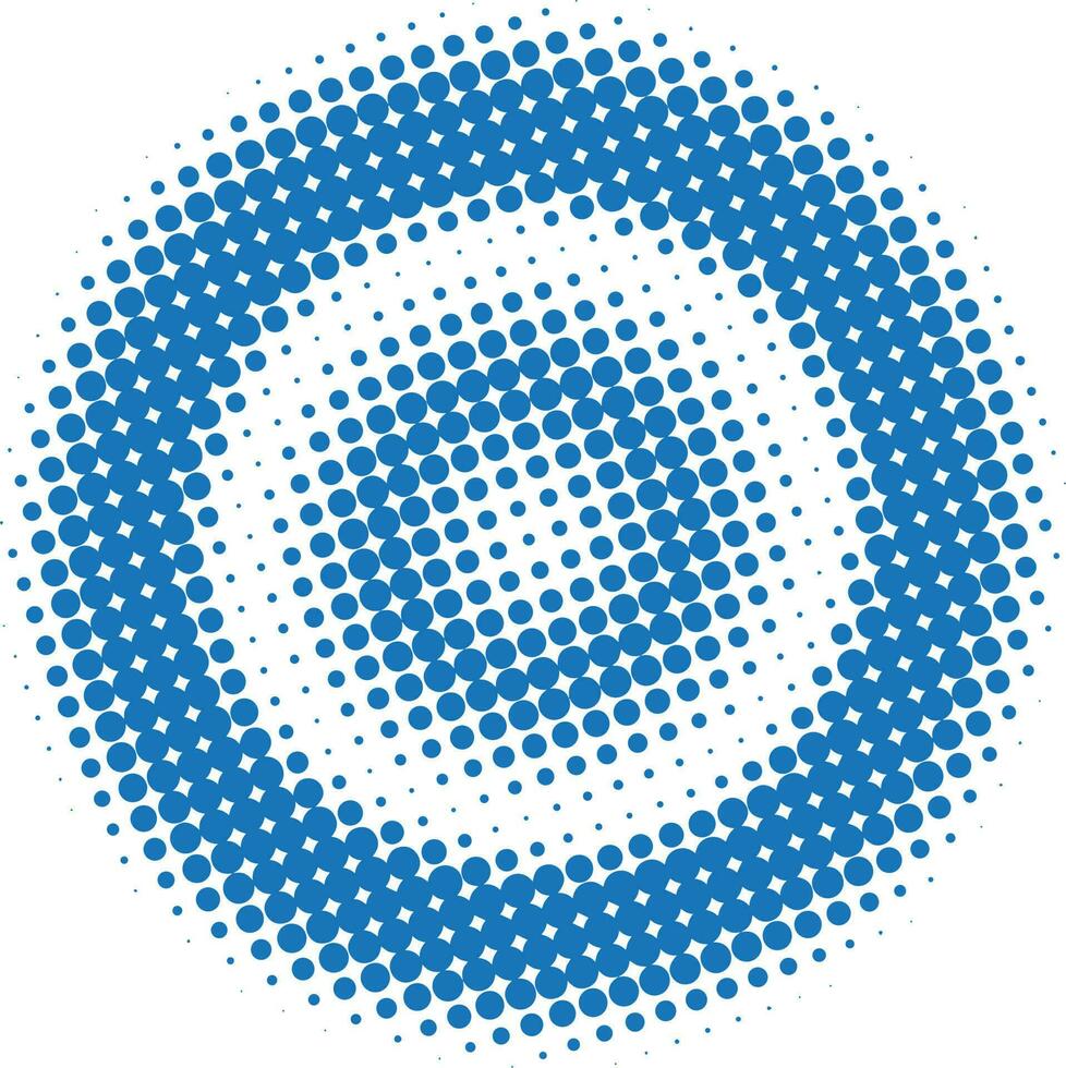 Halftone circular background vector