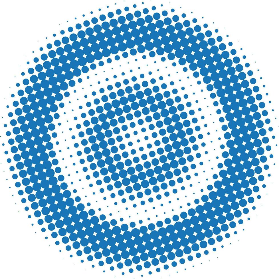 Halftone circular background vector