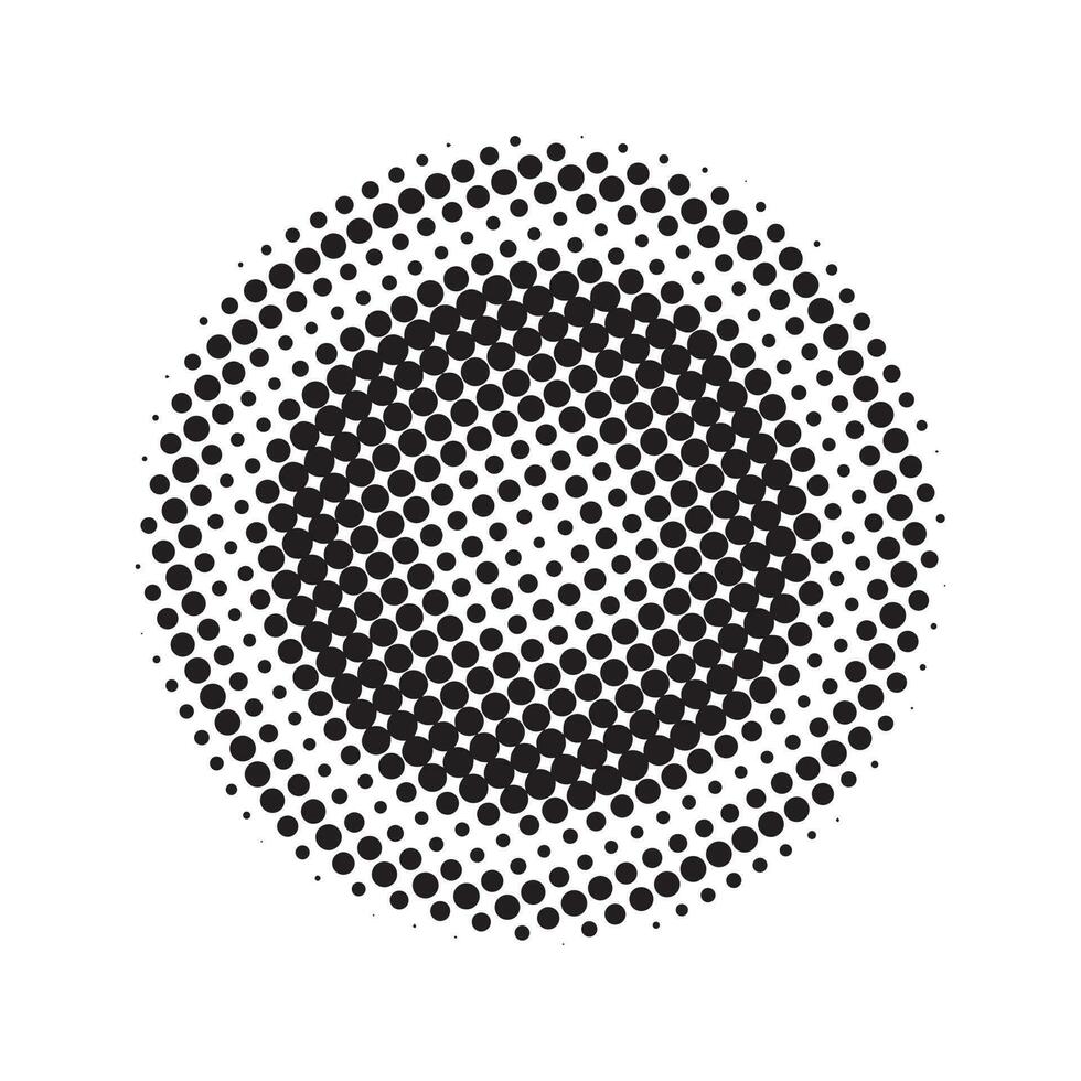 Abstract halftone dots vector