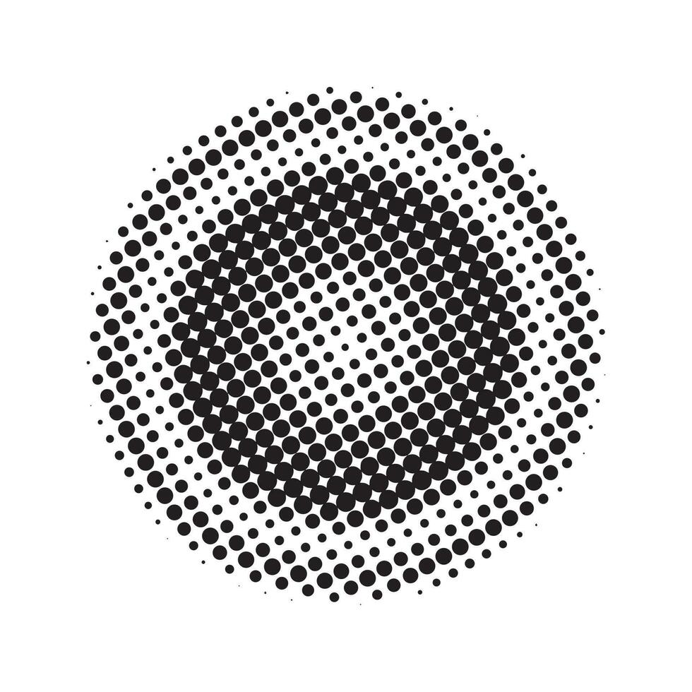 Abstract halftone dots vector