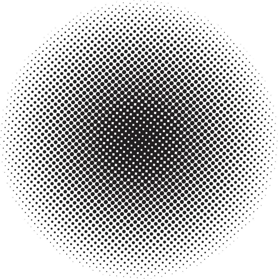 Halftone circular vector