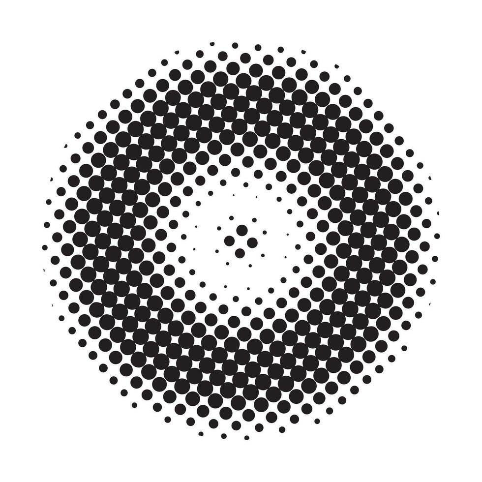 Halftone dot pattern texture vector