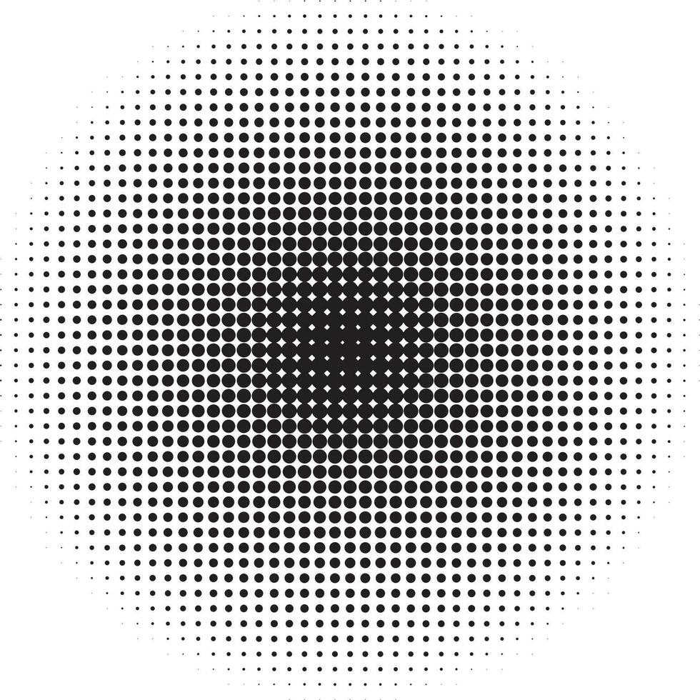 Halftone circular pattern vector