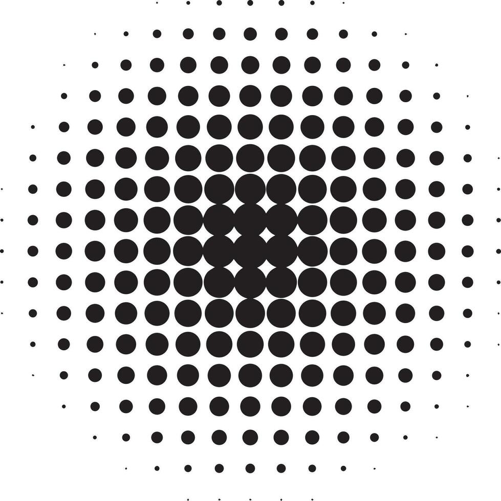 Abstract black halftone circle background vector