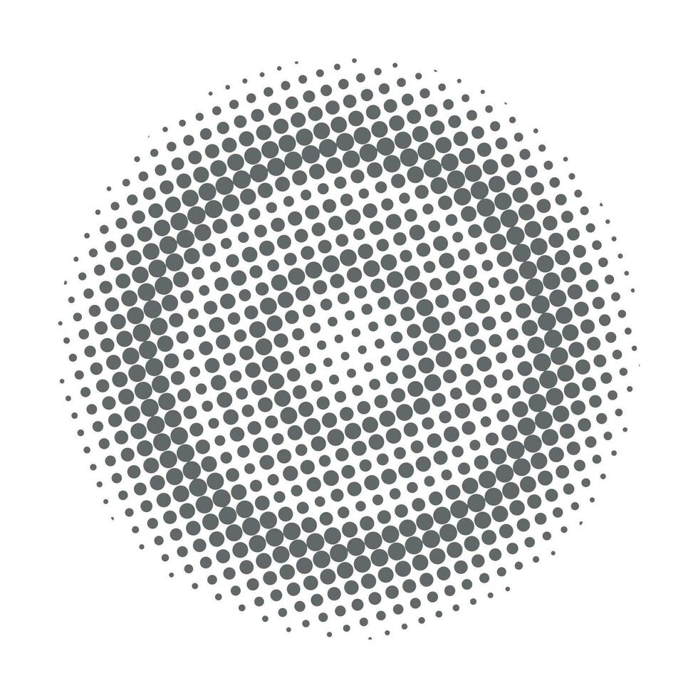 Abstract halftone circle vector