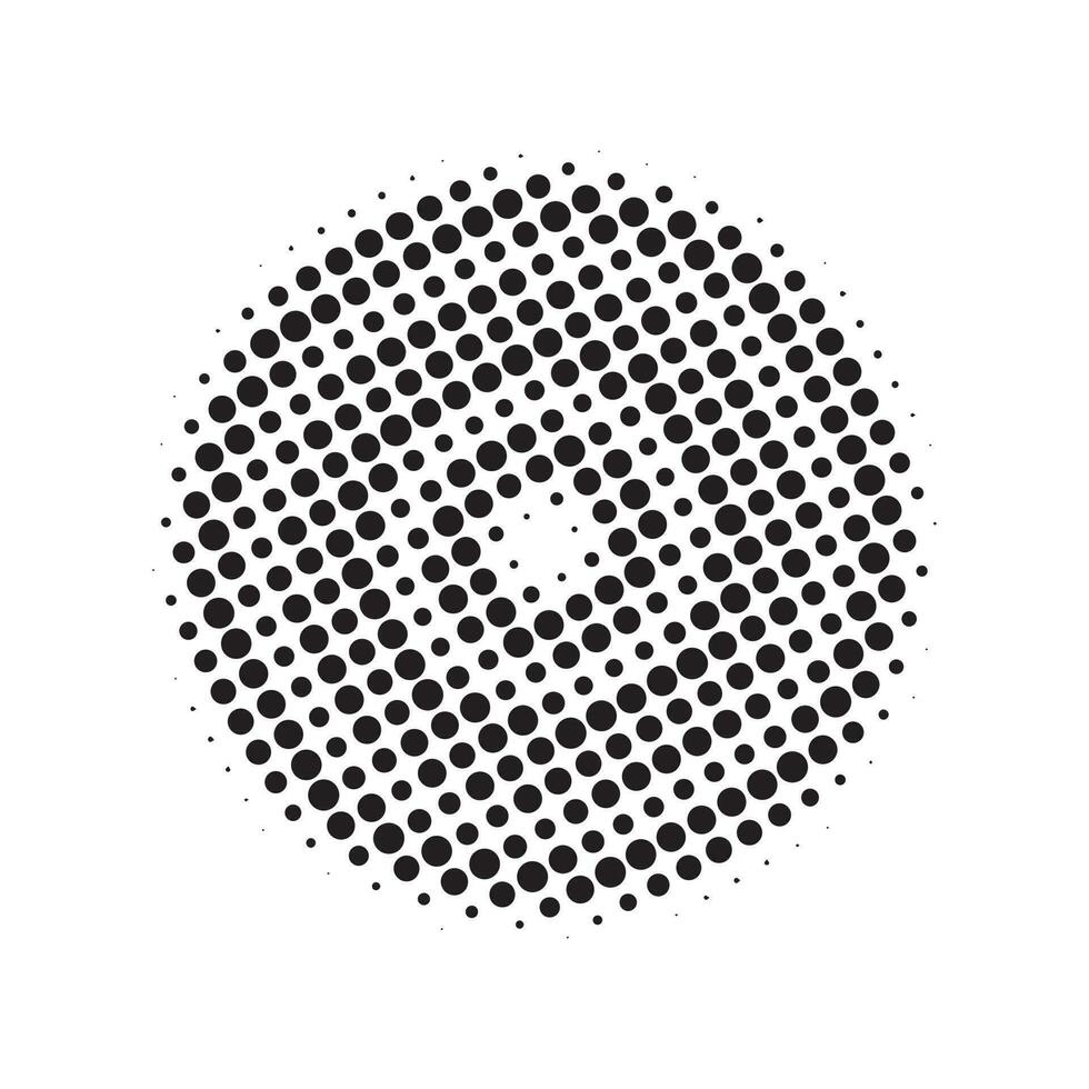 Abstract halftone dots background design vector