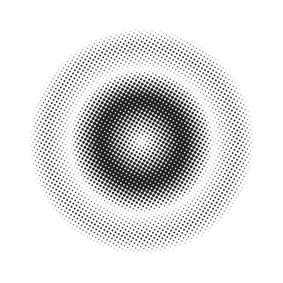 Circle halftone pattern background vector