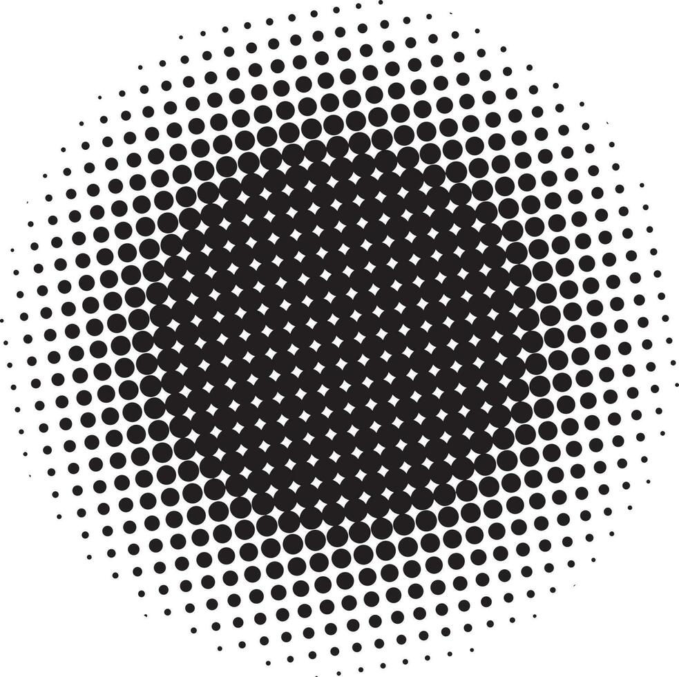 Abstract black halftone circle background vector