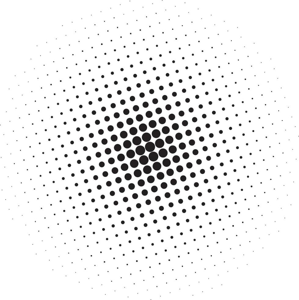 Halftone circular pattern and vector dots vector