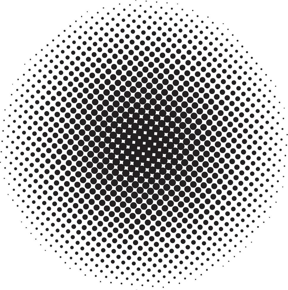Halftone circular dots  vector