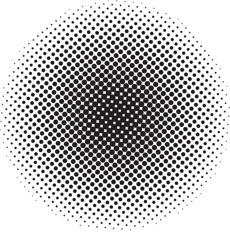 Halftone circular dots  vector