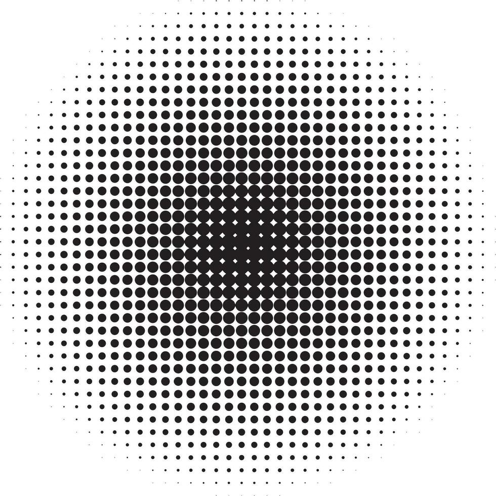 Halftone circular pattern vector